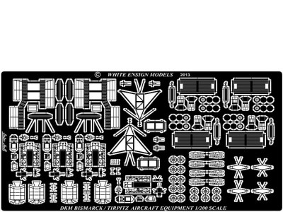 WEM 1/200 Bismarck Aircraft & Handling Gear (PE 2013)