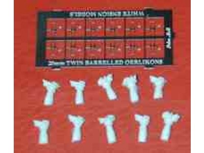 WEM 1/700 Mk V Twin powered Oerlikons (without armoured box) (PRO 7037)