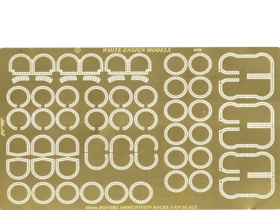 WEM 1/350 Iowa Class 40mm Ammunition Racks (PE 35091)