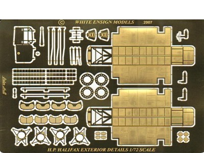 WEM 1/72 Handley Page Halifax Exterior Detail Set (PE 7245)