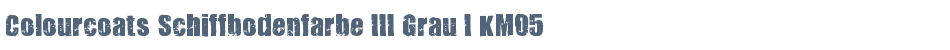 Colourcoats Schiffbodenfarbe III Grau I KM05