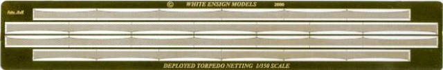 WHITE ENSIGN MODELS 1/350 TORPEDO NETS FOR KONIG CLASS SHIPS3520 