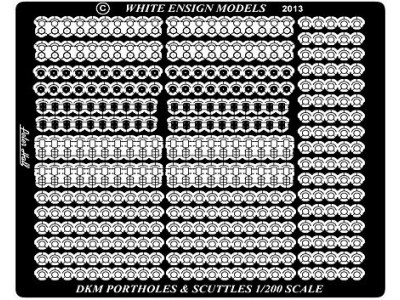 WEM 1/200 Kriegsmarine Portholes & Scuttles (PE 2008)