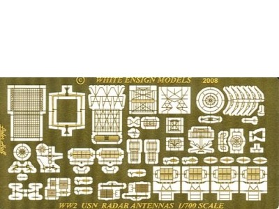 WEM 1/700 WWII USN Radars (PE 789)