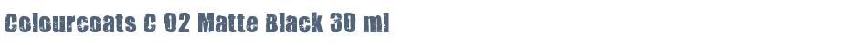 Colourcoats C 02 Matte Black 30 ml