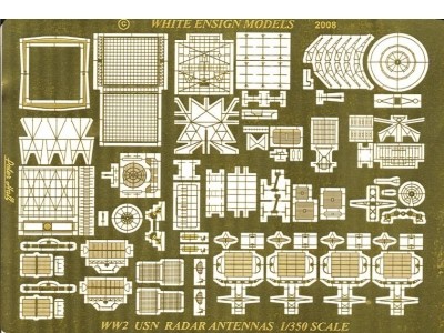 WEM 1/350 WWII USN Radars (PE 35111)