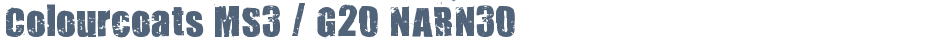 Colourcoats MS3 / G20 NARN30