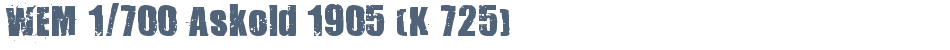 WEM 1/700 Askold 1905 (K 725)