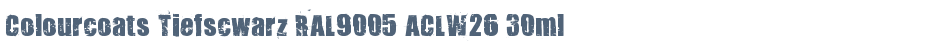 Colourcoats Tiefscwarz RAL9005 ACLW26 30ml