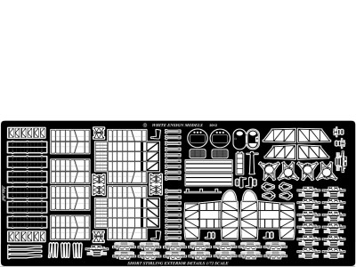 WEM 1/72 Short Stirling Exterior & Wing Bomb Bay Detail Set (PE 7249)