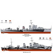 WEM HMS Hotspur 1941 & HMS Hurricane 1942 Print (P 031)