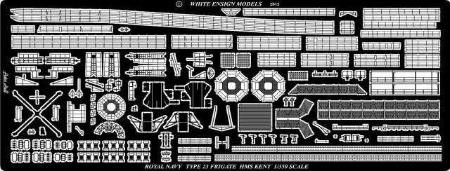 WEM PE35167 1/350 HMS Type 23 Frigate Detail Up Etching Parts for Trumpeter 