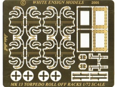 WEM 1/72 U.S. Mk. 13 Torpedoes with Roll-off Racks (PE 7221)