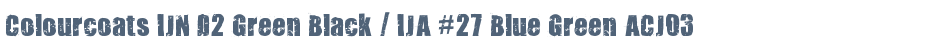 Colourcoats IJN D2 Green Black / IJA #27 Blue Green ACJ03