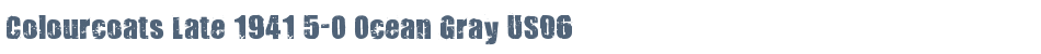 Colourcoats Late 1941 5-O Ocean Gray US06