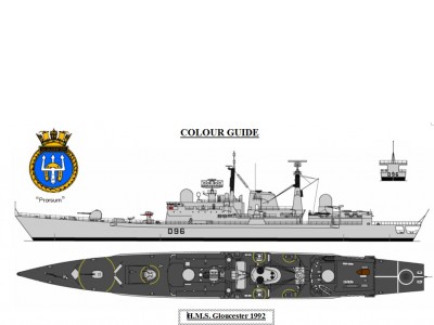 WEM HMS Gloucester 1992 (P 011)
