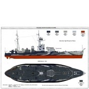 WEM HMS Roberts Print (P 035)