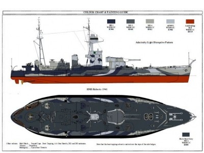 WEM HMS Roberts Print (P 035)