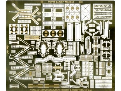 WEM 1/600 "Ultimate" Kriegsmarine Set 3 - Pocket Battleship, Cruiser & Destroyer (PE 633)