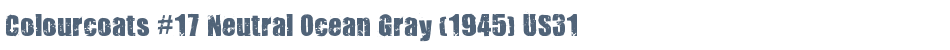 Colourcoats #17 Neutral Ocean Gray (1945) US31