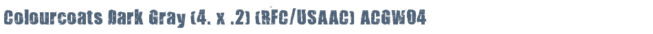 Colourcoats Dark Gray (4. x .2) (RFC/USAAC) ACGW04