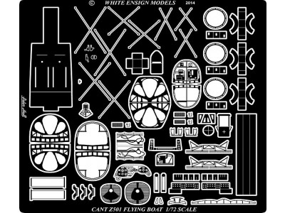 WEM 1/72 CANT Z501 Flying Boat Detail Set (PE 7259)