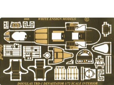 WEM 1/72 Douglas Devastator Cockpit Details (PE 7218)