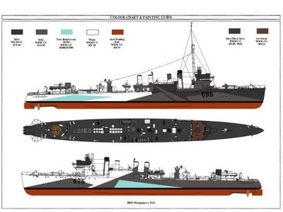 WEM HMS Montgomery Print (P 033)