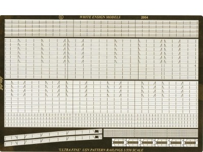 WEM 1/350 Extra Fine USN Rails (PE 35062)