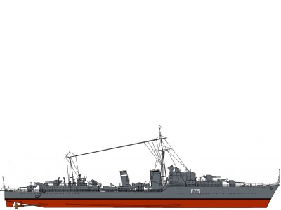 HMS Eskimo Colour Print (P036) 