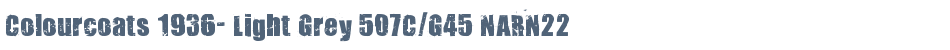 Colourcoats 1936- Light Grey 507C/G45 NARN22