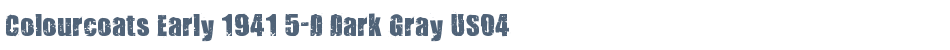 Colourcoats Early 1941 5-D Dark Gray US04