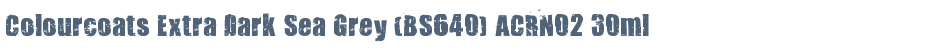 Colourcoats Extra Dark Sea Grey (BS640) ACRN02 30ml