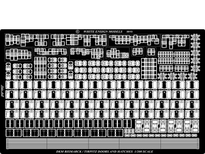 WEM 1/200 Bismarck Doors & Hatches (Bismarck & Tirpitz) (PE 2016)