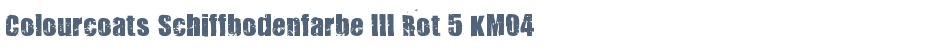 Colourcoats Schiffbodenfarbe III Rot 5 KM04
