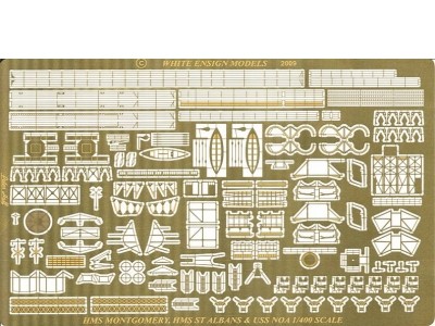 WEM 1/400 USN/RN Four-Stack Destroyer (PE 4015)