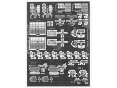 WEM 1/700 US Navy Cold War Radar Antennas