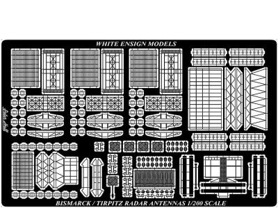 WEM 1/200 Bismarck Radars (Bismarck & Tirpitz) (PE 2014)