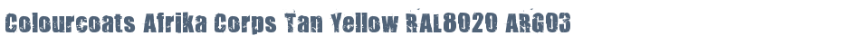 Colourcoats Afrika Corps Tan Yellow RAL8020 ARG03
