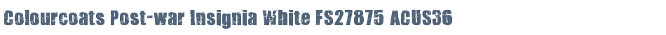 Colourcoats Post-war Insignia White FS27875 ACUS36