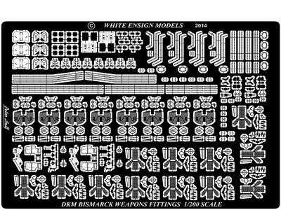 WEM 1/200 Bismarck AA Guns (PE 2015)