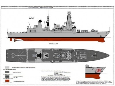 WEM HMS Daring 2009 Print (P 032)