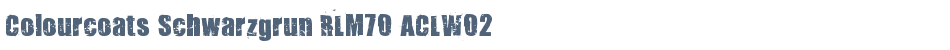 Colourcoats Schwarzgrun RLM70 ACLW02