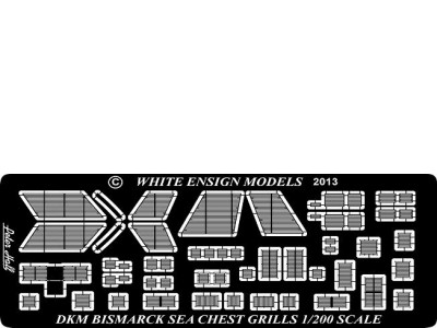 WEM 1/200 Bismarck Sea Chest Intake Grilles (PE 2017)