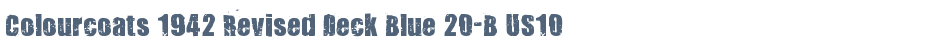 Colourcoats 1942 Revised Deck Blue 20-B US10