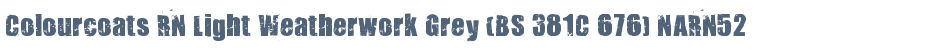 Colourcoats RN Light Weatherwork Grey (BS 381C 676) NARN52