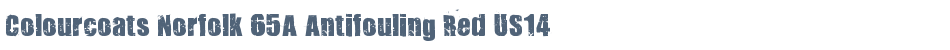 Colourcoats Norfolk 65A Antifouling Red US14
