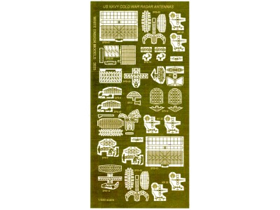 WEM PE35190 US Navy Cold War Radar Antennas 1/350 
