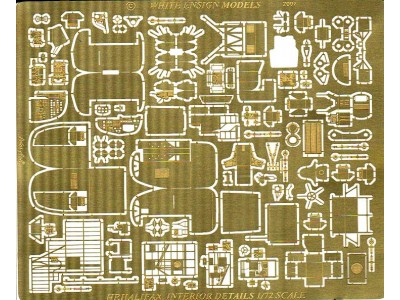 WEM 1/72 Handley Page Halifax Interior Detail Set (PE 7244)